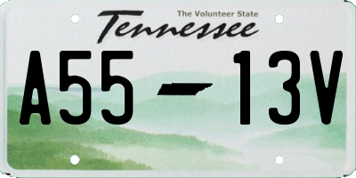 TN license plate A5513V