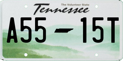 TN license plate A5515T