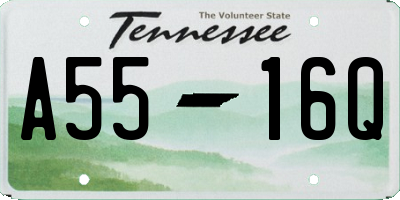 TN license plate A5516Q