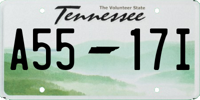 TN license plate A5517I