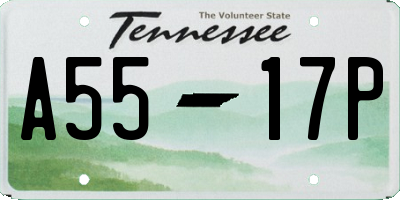 TN license plate A5517P
