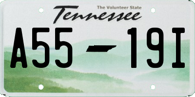 TN license plate A5519I