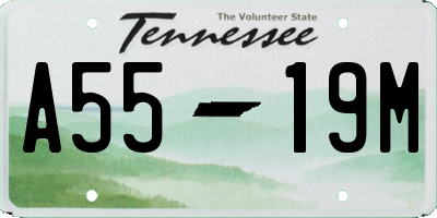 TN license plate A5519M
