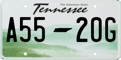 TN license plate A5520G
