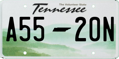 TN license plate A5520N