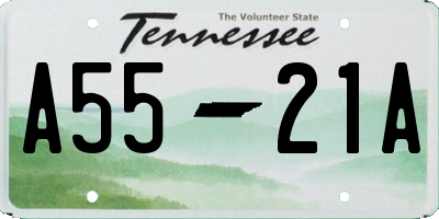 TN license plate A5521A