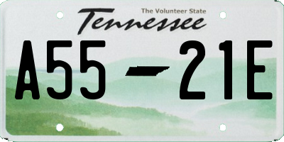 TN license plate A5521E