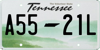 TN license plate A5521L