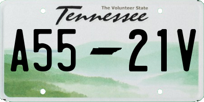 TN license plate A5521V
