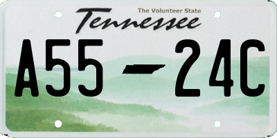TN license plate A5524C