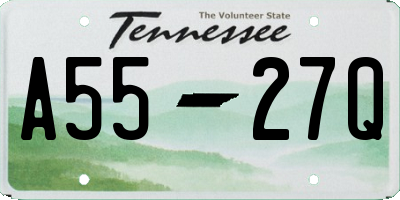 TN license plate A5527Q