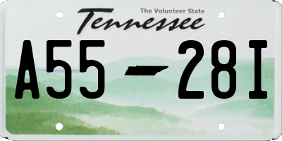 TN license plate A5528I