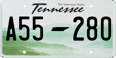 TN license plate A5528O