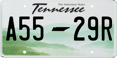TN license plate A5529R