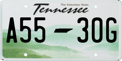 TN license plate A5530G