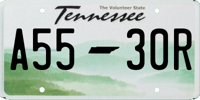 TN license plate A5530R