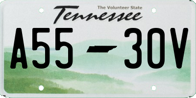 TN license plate A5530V