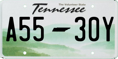 TN license plate A5530Y