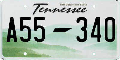 TN license plate A5534O