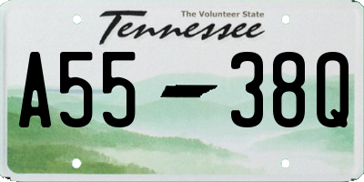 TN license plate A5538Q
