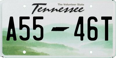 TN license plate A5546T
