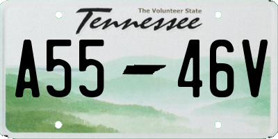 TN license plate A5546V