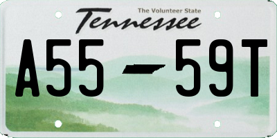 TN license plate A5559T