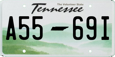 TN license plate A5569I