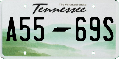 TN license plate A5569S