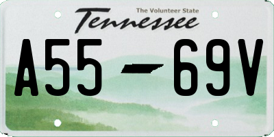 TN license plate A5569V