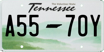 TN license plate A5570Y