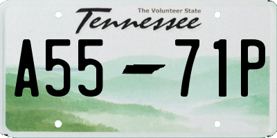 TN license plate A5571P