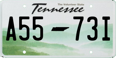 TN license plate A5573I