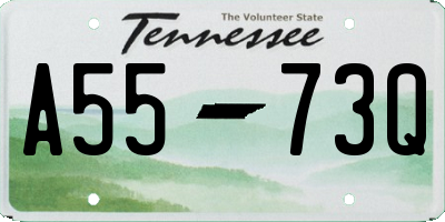 TN license plate A5573Q
