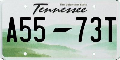 TN license plate A5573T