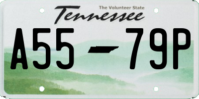 TN license plate A5579P