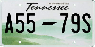 TN license plate A5579S