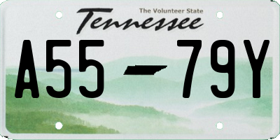 TN license plate A5579Y