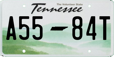 TN license plate A5584T