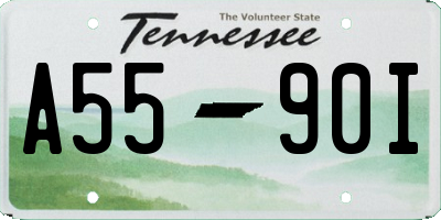 TN license plate A5590I