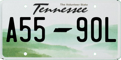 TN license plate A5590L