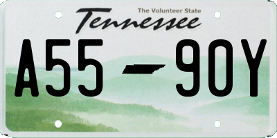 TN license plate A5590Y