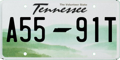 TN license plate A5591T
