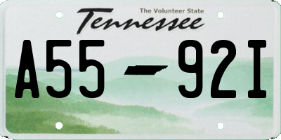 TN license plate A5592I