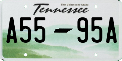 TN license plate A5595A