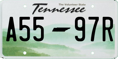 TN license plate A5597R