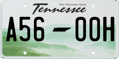 TN license plate A5600H