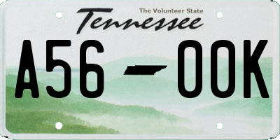 TN license plate A5600K