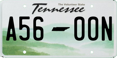 TN license plate A5600N