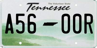 TN license plate A5600R